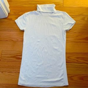 White tshirt turtleneck